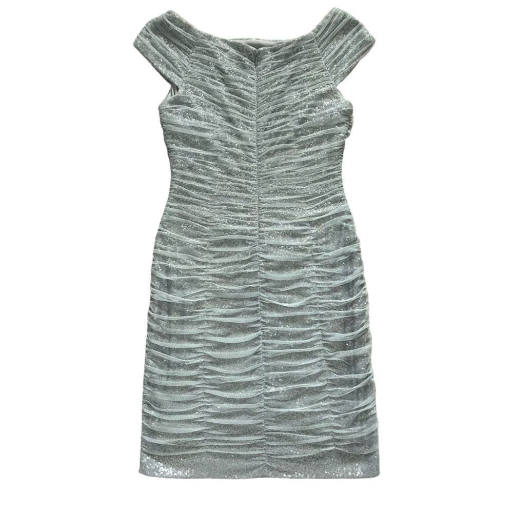 Lauren Ralph Lauren Sequin
Mesh Ruched Sheath Dress Size M - Picture 4 of 14